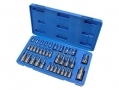 US PRO Professional 35 Piece Torx Bit and E Socket Set 1/4\" 3/8\" and 1/2\" US1126 *Out of Stock*