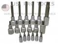 US PRO Professional 19 Piece 1/4\" and 1/2\" Drive Torx Bit Socket Set US1131 *Out of Stock*