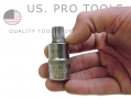 US PRO 1/2\" 13 Piece Spline Torx Bit Socket Set in Steel Case US0514 *Out of Stock*