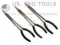 US PRO Professional 3 Piece 11\" long Nose Pliers with Cushioned Grips US0109 *Out of Stock*