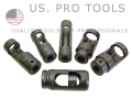 US PRO 6 pc Thin Walled Diesel Specialist Injector Sockets 1/2\" Drive US5542 *Out of Stock*