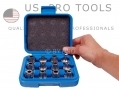 US PRO Professional 12 Piece 1/2 Inch Drive Tamper Bit Set US1137 *Out of Stock*