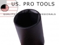 US PRO 16 Piece 1/2\" inch Drive 6 Point European Deep Impact Socket Set US1340 *Out of Stock*
