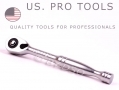 US PRO 1/4” Drive Quick Release 5 Inch Long  Mini Reversible Ratchet Handle 72 Teeth US4083 *Out of Stock*