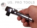 US PRO Professional 3 Piece 72 Teeth Stubby Ratchet Set 1/4, 3/8, 1/2 Drive In Embossed Metal Case US4097 *Out of Stock*