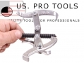 US PRO Professional 3pc Puller Reversible 3 Legs External and Internal 3\" 4\" and 6\" US5131 *Out of Stock*