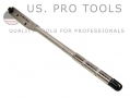 US PRO Professional 1/2\" Industrial Torque Wrench 10-68Nm with Certificate of Calibration US6752 *Out of Stock*