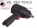 US PRO 1/2 Dr. Composite body Twin Hammer 1360Nm 5 Position Regulator Air Impact Gun US8519 *Out of Stock*