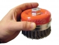 Professional 100mm M14 Knotted Cup Brush Paint Rust Removal WB008