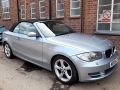 2008 BMW 120i SE Convertible Manual Air Con Blue Water Metallic with Black Hood Full Full Boston Grey Leather 17 inch Alloys 85,000 Miles FSH WD08LCP