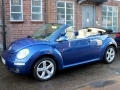 2008 VW Beetle 1.8 Turbo Blue with Beige Hood Manual Alloys Beige Leather Heated Seats Front Fogs 76,000 miles YP08LLG