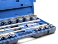 Trade Quality 21 Piece 3/4\" inch Metric Ratchet and Socket Set 6 Point Single Hex SS116 *Out of Stock*