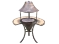 GardenKraft Cast Iron Chimnea Patio Heater Fire Pit with Mosaic Serving Table BML19730 *Out of Stock*