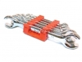 6 Piece Chrome Plated AF SAE Flare Spanner Set 1/4\" to 1\" inch 1097ERA *Out of Stock*