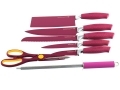 8 Pcs Purple Waltmann und Sohn Kitchen Knife Set with Spining Acrylic Stand 14018C_PURPLE *Out of Stock*