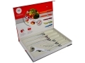 7 Pc White Waltmann und Sohn Kitchen Knife Set with Rubber Handles 14019C-WWHITE *Out of Stock*