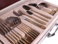 Prima Shelley 24 Pc Cutlery Set in Aluminmum Case 14064CShel *Out of Stock*