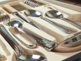 Waltmann und Sohn 95 Piece Montgomery Cutlery Set in Gloss Finish Mahogany Wood Effect Canteen Case 14083C *Out of Stock*