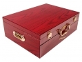 Waltmann und Sohn 95 Piece Chelsea Cutlery Set in Gloss Finish Mahogany Wood Effect Canteen Case 14147C *Out of Stock*