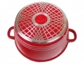 Prima Chef Quality 5pc Non Stick Cookware Set with Stainless Steel and Glass Lids in Red 15181C *Out of Stock*