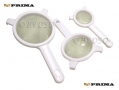 Prima 3 Piece Plastic and Chrome Strainer Sifter Set 18112C