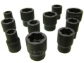 Professional Quality 11 pc 3/8\" Inch Drive Anti-Slip Sockets 1891ERA *Out of Stock*