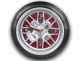 GTec 350mm Dia Alloy Wheel/Tyre Wall Clock (Red Face) *Out of Stock*