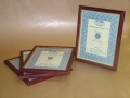 Mahogany / Gold 10\" x 8\" Picture Frames x 4 per Pack BM-PH-1008 *Out of Stock*