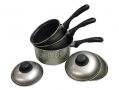 Sabichi 3 Piece Easy Clean Silver Pan Set SAB56146 *Out of Stock*