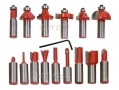 15pc 1/2\" Tungsten Carbide Tipped Router Bit Set in Aluminium Case 58028C *Out of Stock*