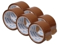 6 Pack 75 Meters Brown Packing Tape 48 mm Wide 72088C *Out of Stock*