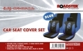 Roadstar Dragon 6 Pc Car Seat Cover Set Blue Black 81061C *Out of Stock*