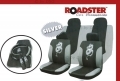 Roadstar Dragon 13 Pc Car Seat Cover Set Silver Black 81066C *Out of Stock*