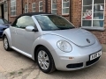 2008 VW Beetle 2.0 Automatic Convertible Silver with Black Hood Air Con Alloys 69,000 miles FSH AA08VLC