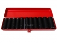 Am-Tech 12 Piece 1/2" Deep Metric Impact Socket Set in Metal Case 10 - 24mm AMI7200 *Out of Stock*
