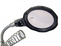 Am-Tech Model Makers Helping Hand Magnifier with 2 LED Lights and Soldering stand AMS2885 *Out of Stock*