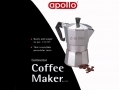 Apollo Continental 6 Cup Stove Top Coffee Maker AP6836 *Out of Stock*