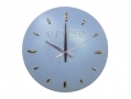 Apollo Stylish Coloured Splash Dome Kitchen Wall Clock in Blue AP7024 *Out of Stock*