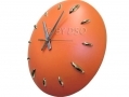 Apollo Stylish Coloured Splash Dome Kitchen Wall Clock in Peach AP7024 *Out of Stock*