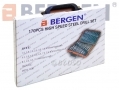 BERGEN Professional Engineering Quality 170Pc HSS Twist Drill Set Damaged Case No Handle BER2522-RTN1 (DO NOT LIST) *Out of Stock*