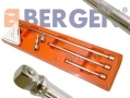 BERGEN Professional 5 Piece 3/8 inch Dr Wobble Extension Bar Set Damaged Packaging and Rust Spots BER4009-RTN1 (DO NOT LIST) *Out of Stock*