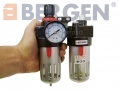 BERGEN 1/4\" BSP Air Regulator, Filter and Lubricator Unit BER0304 *DISCONTINUED* *Out of Stock*
