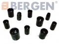 BERGEN 10 Piece 1/2 Shallow AF Impact Socket Set in Embossed Metal Case BER1311 *Out of Stock*