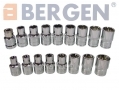 BERGEN Professional 107 Piece Comprehensive 1/2\" and 1/4\" Multi Drive Spline Socket Set BER1090 *Out of Stock*