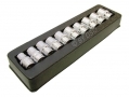 Bergen Professional 10 Piece 3/8" Drive 10-19mm Shallow Single Hex Socket Set BER1151 *Out of Stock*