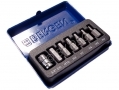 BERGEN 7 Pc HEX Bit Set 3/8 inch Drive H4 - H10 in Metal Case BER1192 *Out of Stock*