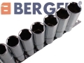 BERGEN Professional 8 Pc 1/2 inch Drive 6 Point Deep Sockets 13- 24 mm BER1229 *Out of Stock*