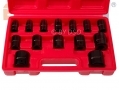 BERGEN Professional 14 Piece Opti Drive 1/2 inch Shallow Impact Socket Set 10 - 32mm BER1323 *Out of Stock*