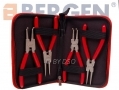 BERGEN Professional 4pc 7 inch Circlip Pliers Internal External Set in Canvas Case BER1724 *Out of Stock*