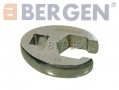BERGEN 10 Piece Metric Crowfoot 3/8\" Drive Spanner Socket Wrench Set on Rail BER1801 *Out of Stock*